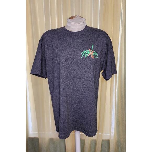 Rip A Lip Mens Size L Gray Bright Graphics Tee Shirt‎ - Picture 2 of 4